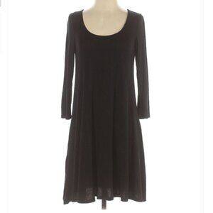 Lulu's Black Pullover Long Sleeve Scoop Neck Dress Size Small